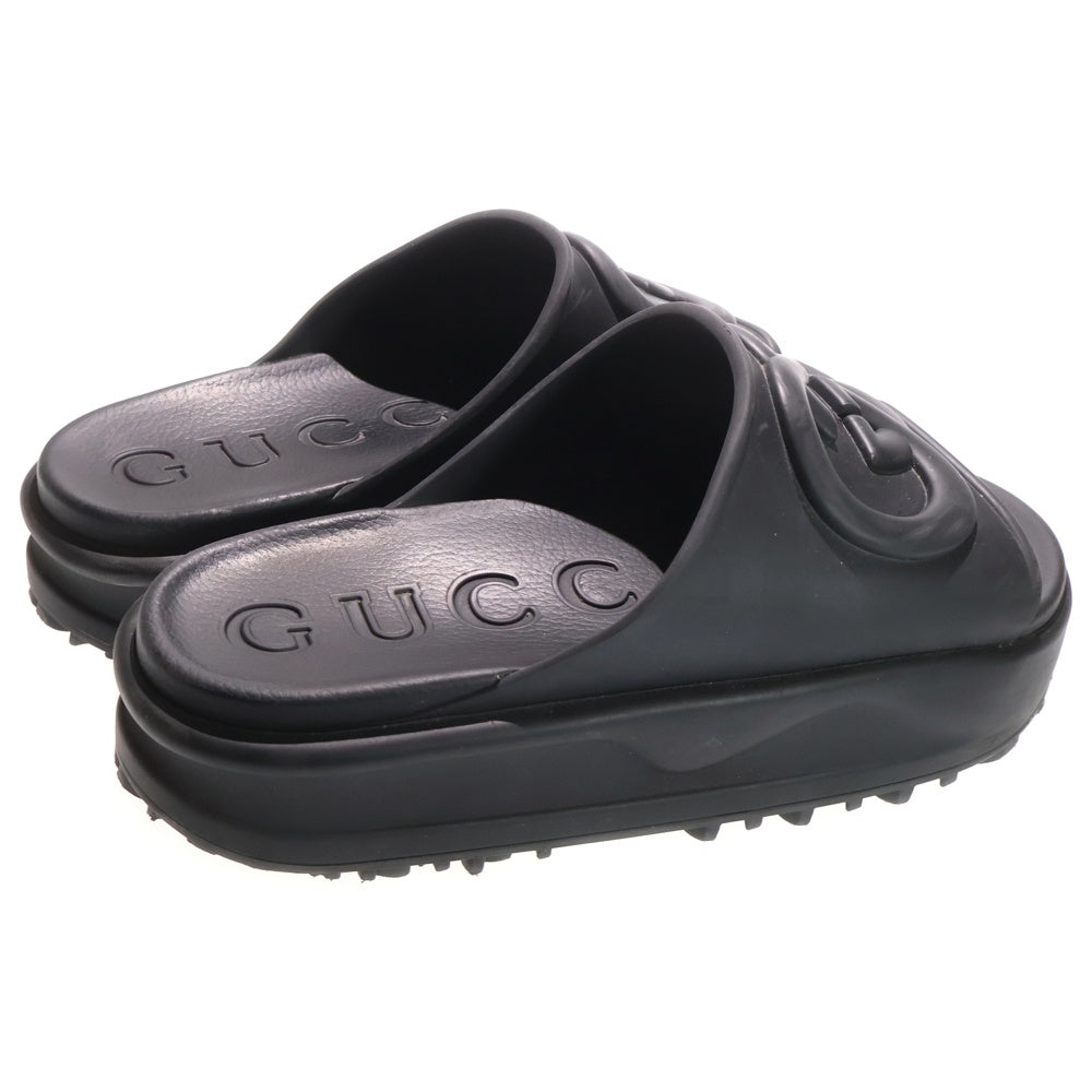 GUCCI(グッチ) インターロッキング Gスライド サンダル ブラック 692380
