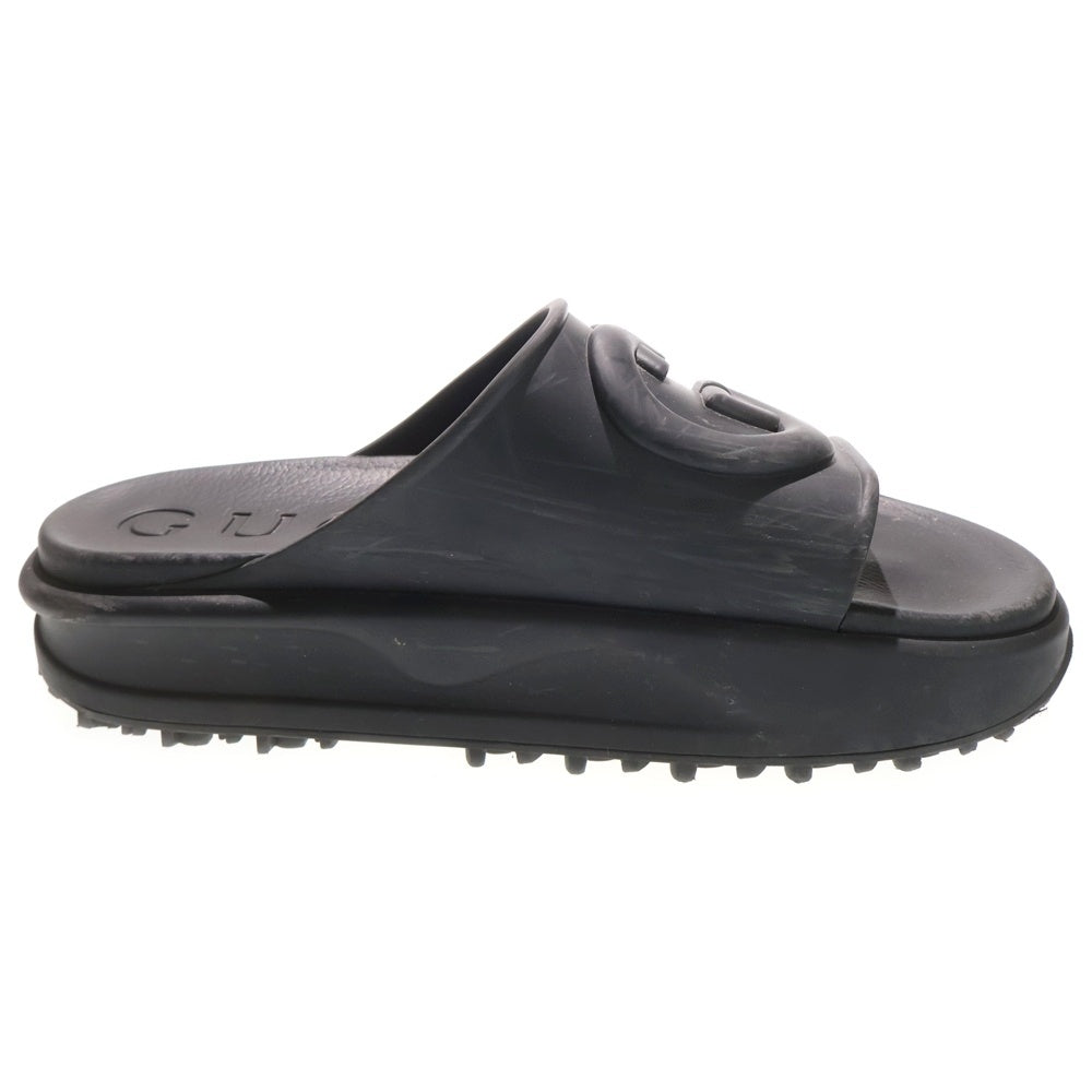 GUCCI(グッチ) インターロッキング Gスライド サンダル ブラック 692380