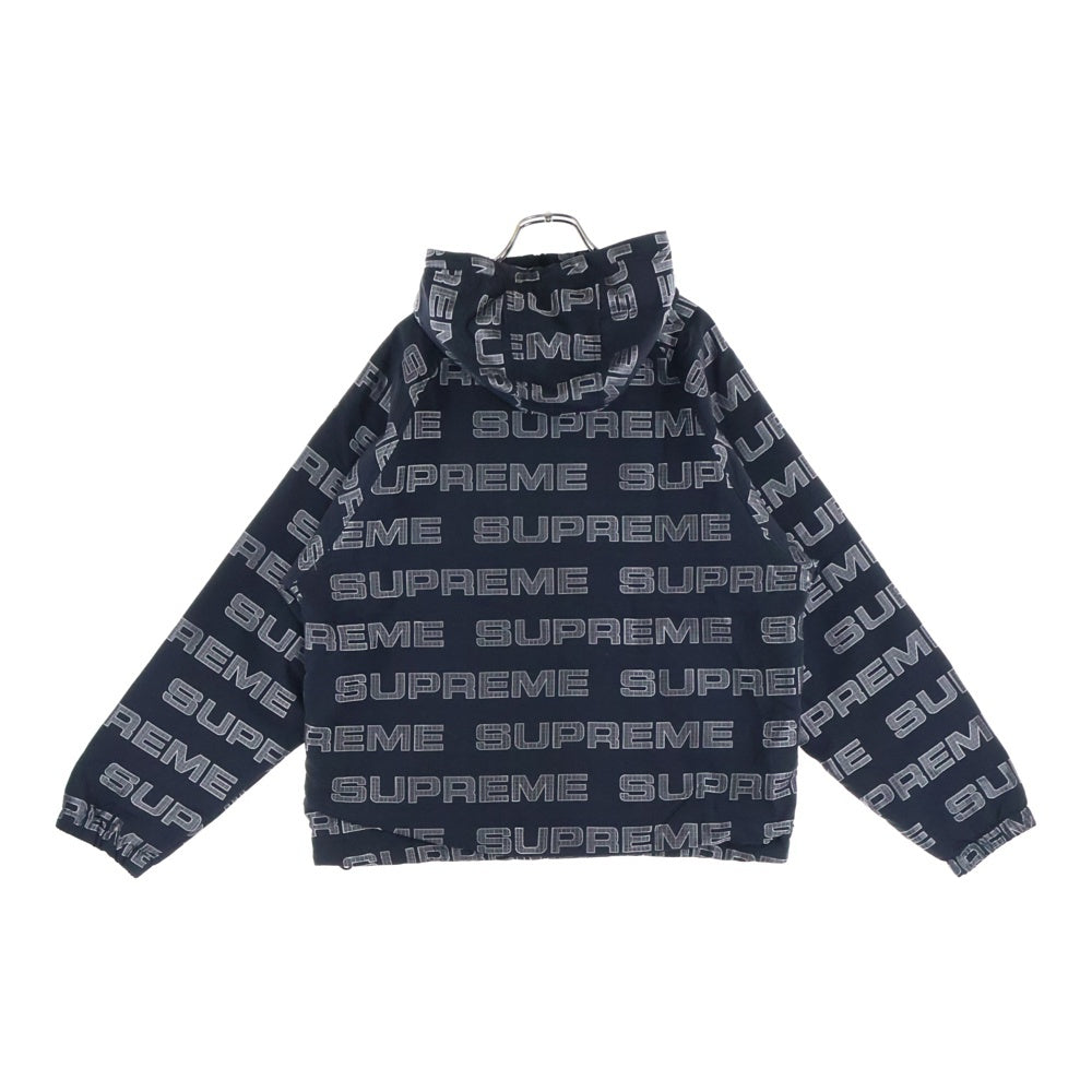 SUPREME(シュプリーム) 21AW Logo Ripstop Hooded Track Jacket ロゴリップストップフードトラックジャケット ブラック