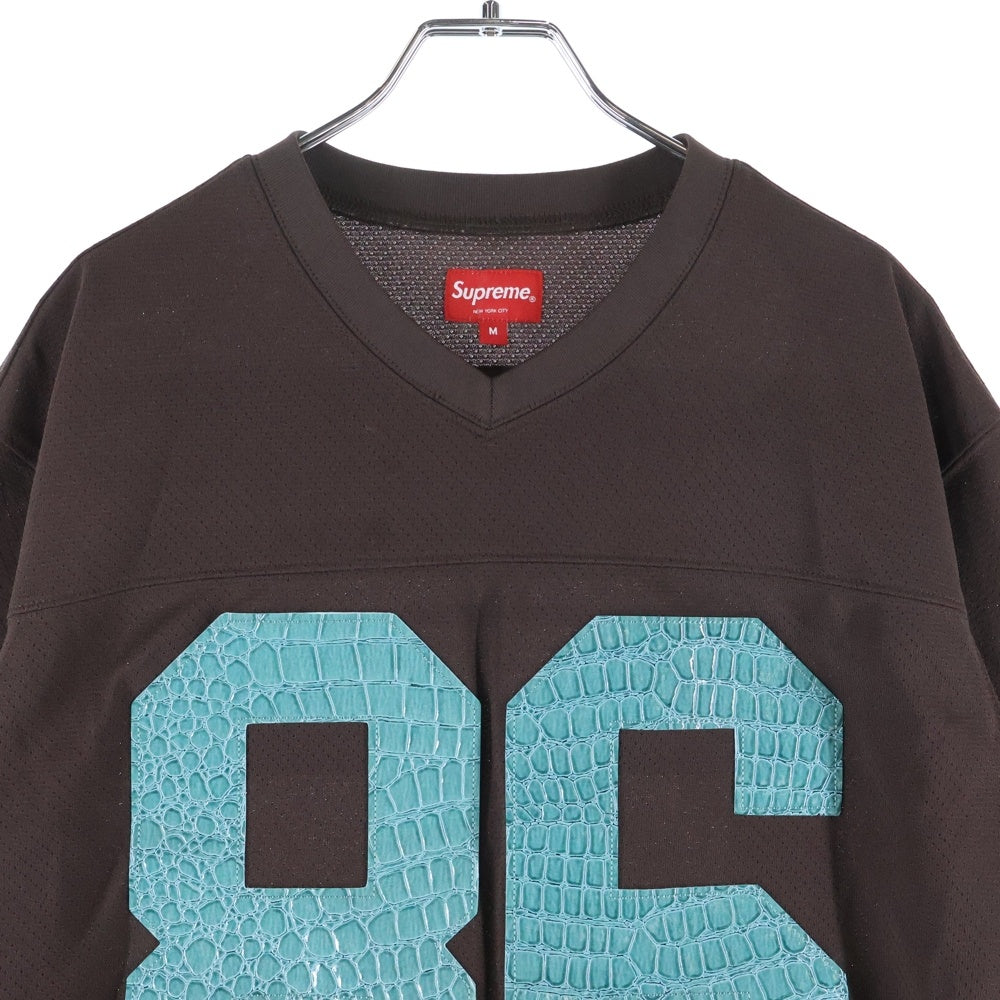 22SS Faux Croc Football Jersey TシャツXL 22SS Faux Croc Football Jersey TシャツXL 22SS Faux Croc Football