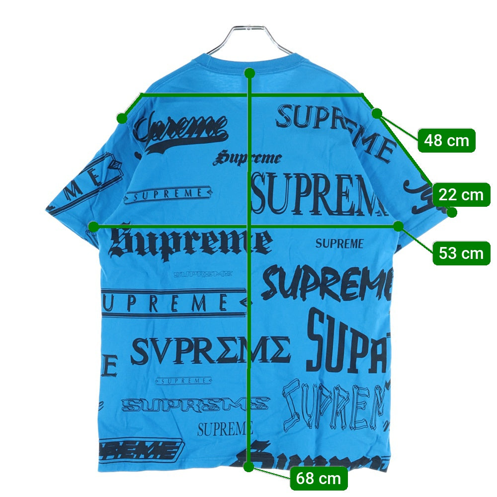 SUPREME(シュプリーム) 20AW Multi Logo Tee マルチロゴ 半袖Tシャツ カットソー ブルー