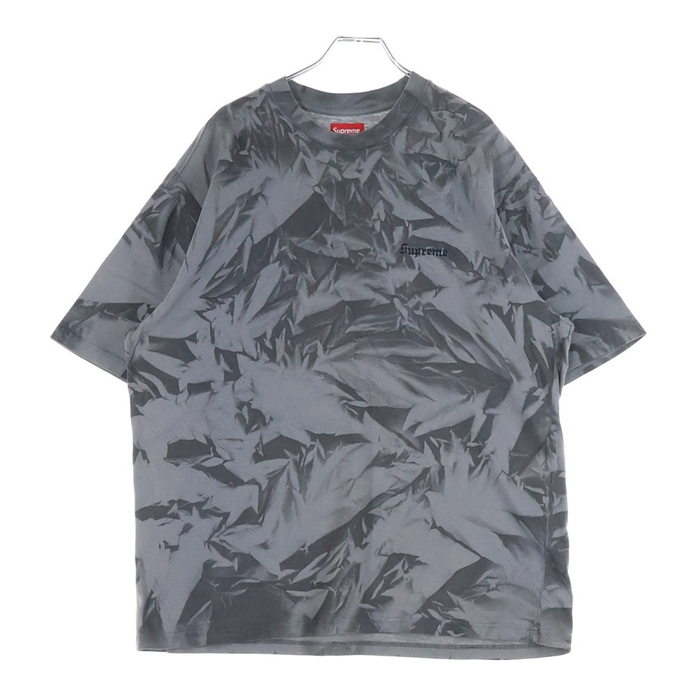 SUPREME(シュプリーム) 22AW Creases S/S Top クリース 半袖Tシャツ カットソー 総柄 グレー