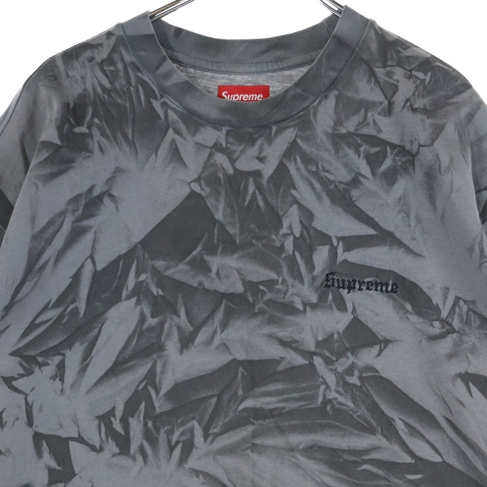 SUPREME(シュプリーム) 22AW Creases S/S Top クリース 半袖Tシャツ カットソー 総柄 グレー