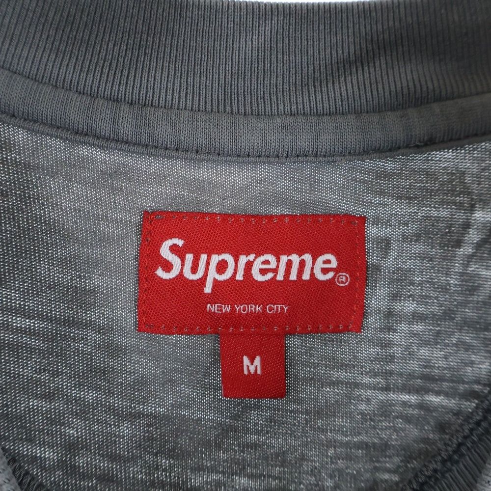 SUPREME(シュプリーム) 22AW Creases S/S Top クリース 半袖Tシャツ カットソー 総柄 グレー