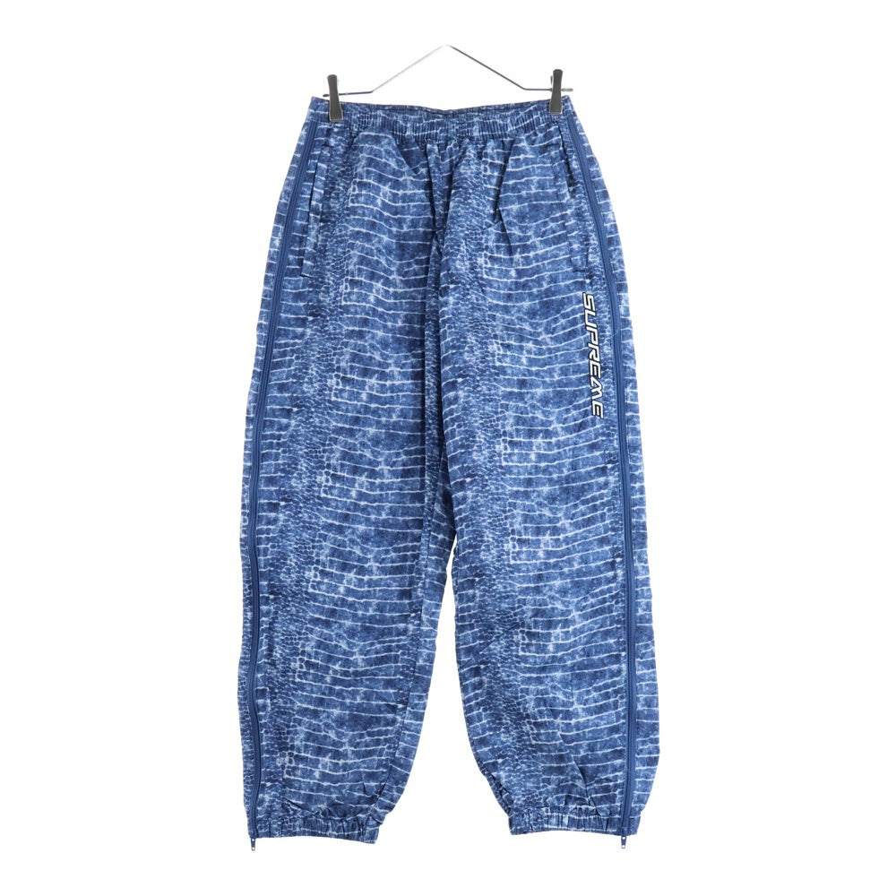 SUPREME(シュプリーム) 24SS Warm Up Pant Croc ウォームアップパンツ クロコ トラックパンツ ブルー