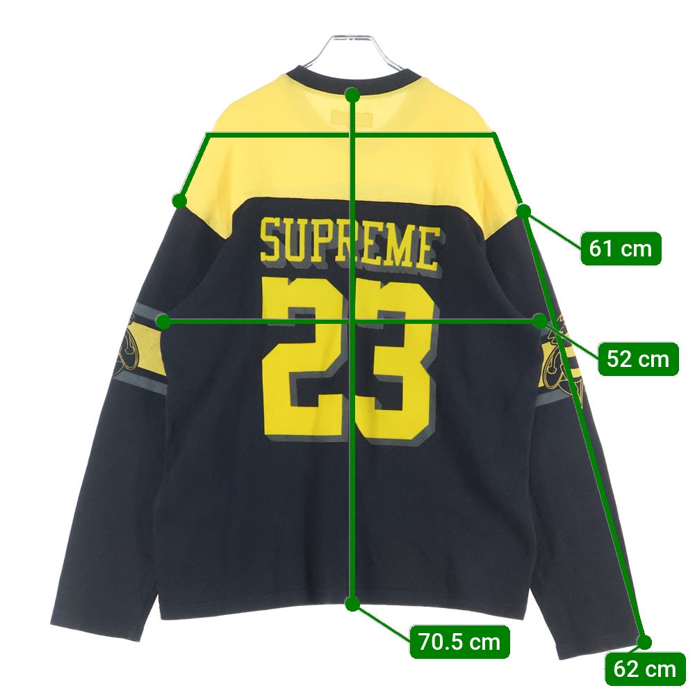 SUPREME(シュプリーム) 23AW Bumblebee L/S Football Top バンブルビー