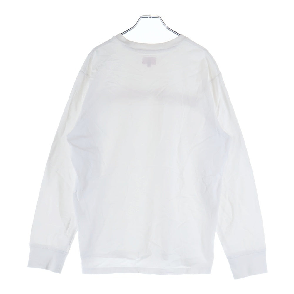 SUPREME(シュプリーム) 19AW Chrome Logo L/S Top クロームロゴ 長袖Tシャツ カットソー ホワイト
