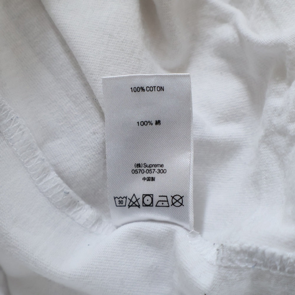 SUPREME(シュプリーム) 19AW Chrome Logo L/S Top クロームロゴ 長袖Tシャツ カットソー ホワイト
