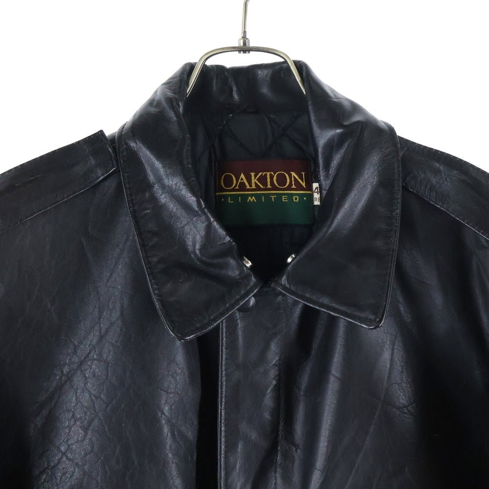 NO BRAND(ノーブランド) OAKLTON(オークトン)80～90's G-1 レザーフライトジャケット ブラック