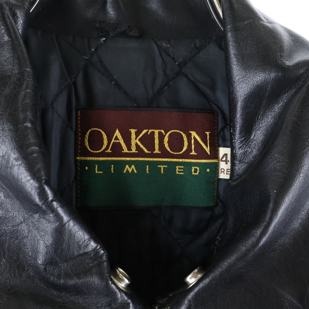 NO BRAND(ノーブランド) OAKLTON(オークトン)80～90's G-1 レザーフライトジャケット ブラック