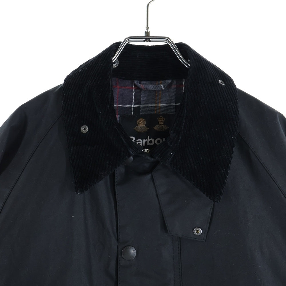 Barbour(バブアー) Transport Jacket トランスポート ワックスショートジャケット 裏地チェック ブルゾン ブラック 242MWX1678
