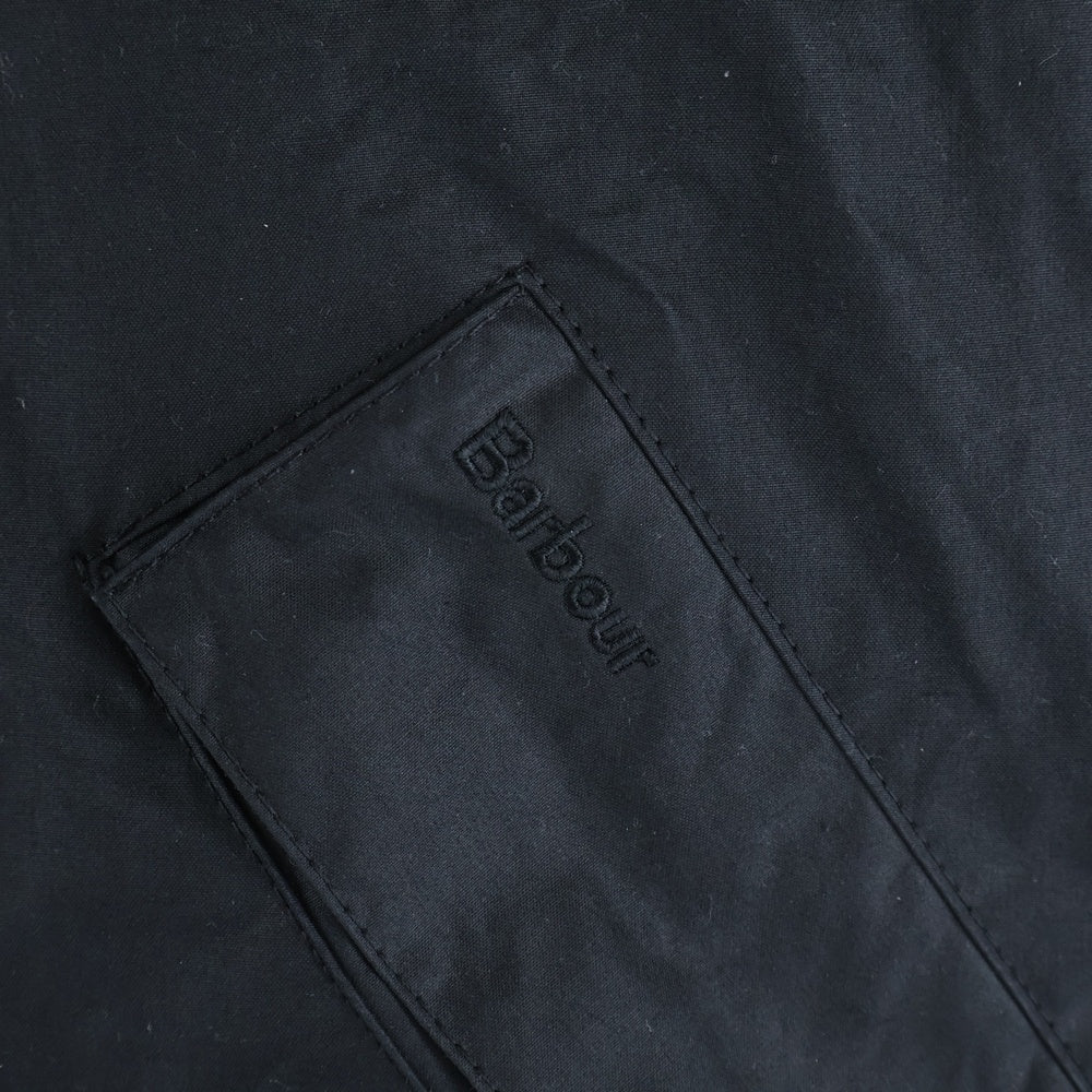 Barbour(バブアー) Transport Jacket トランスポート ワックスショートジャケット 裏地チェック ブルゾン ブラック 242MWX1678