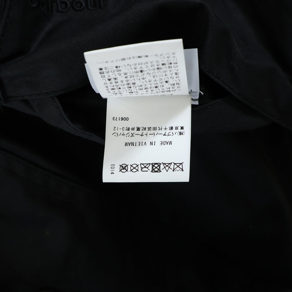 Barbour(バブアー) Transport Jacket トランスポート ワックスショートジャケット 裏地チェック ブルゾン ブラック 242MWX1678