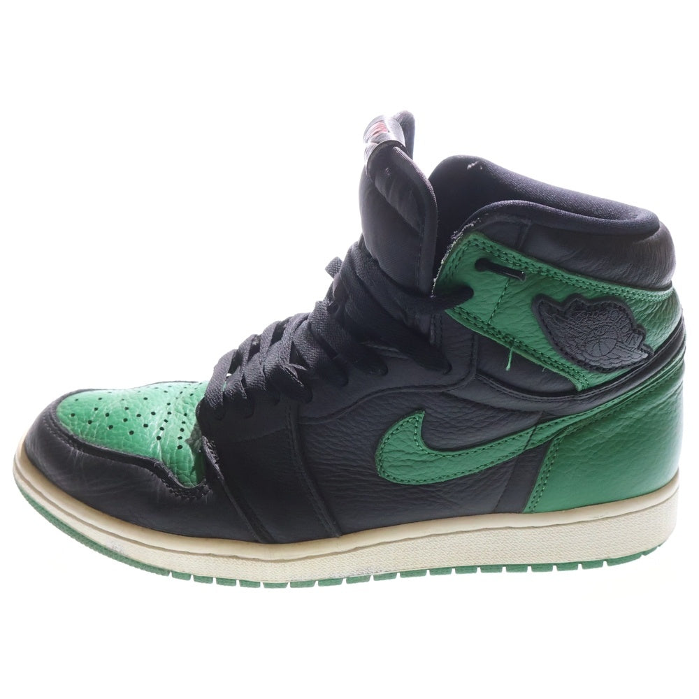 NIKE(ナイキ) AIR JORDAN 1 RETRO HIGH OG PINE GREEN 555088-030 エアジョーダン1 レトロ パイングリーン ハイカットスニーカー ブラック/グリーン US10/28.0cm