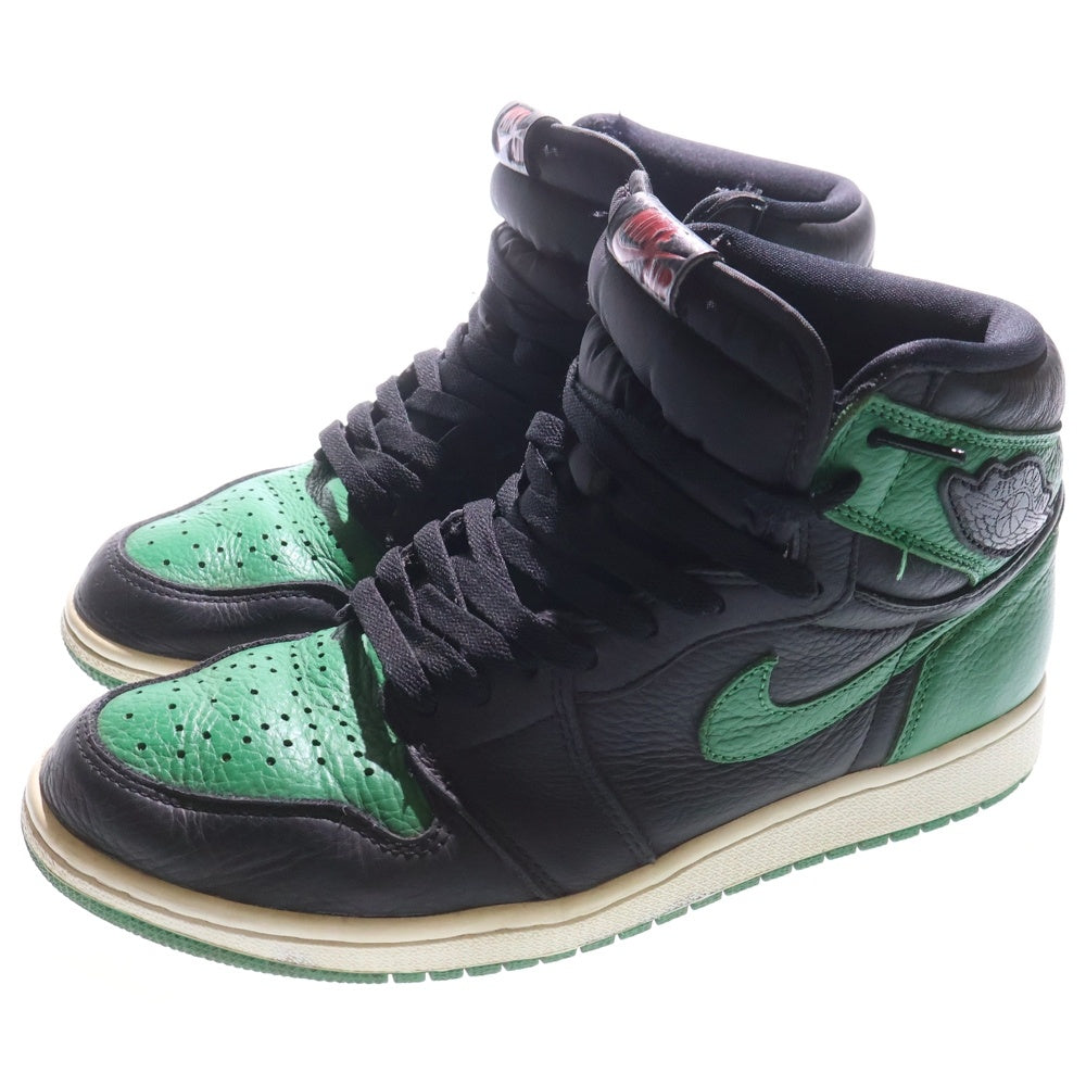 NIKE(ナイキ) AIR JORDAN 1 RETRO HIGH OG PINE GREEN 555088-030 エアジョーダン1 レトロ パイングリーン ハイカットスニーカー ブラック/グリーン US10/28.0cm