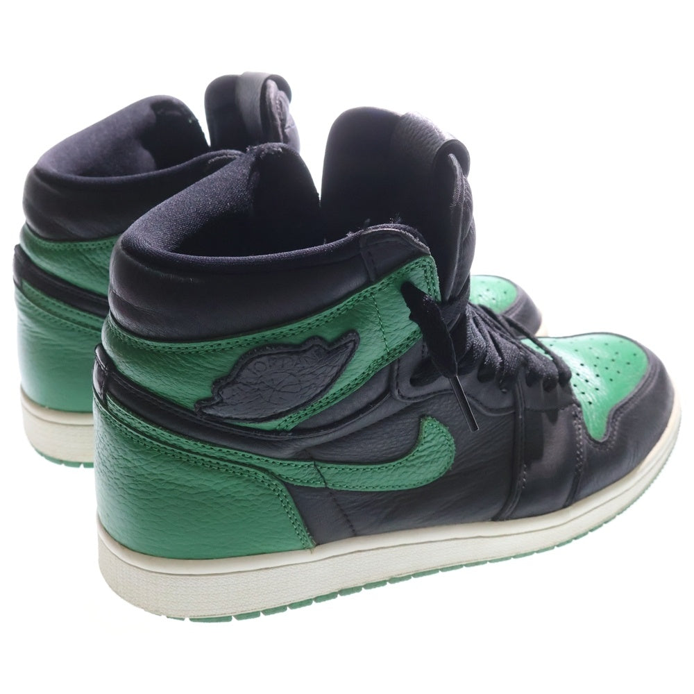 NIKE(ナイキ) AIR JORDAN 1 RETRO HIGH OG PINE GREEN 555088-030 エアジョーダン1 レトロ パイングリーン ハイカットスニーカー ブラック/グリーン US10/28.0cm