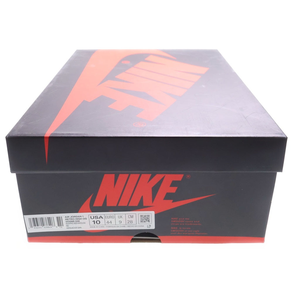 NIKE(ナイキ) AIR JORDAN 1 RETRO HIGH OG PINE GREEN 555088-030 エアジョーダン1 レトロ パイングリーン ハイカットスニーカー ブラック/グリーン US10/28.0cm