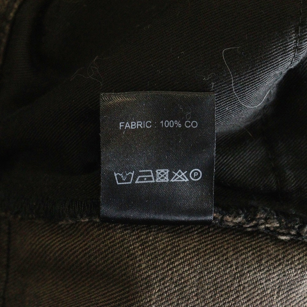 Egon Lab.(エゴンラボ) 24AW ブリーチデザイン加工 バギーデニムパンツ ブラウン