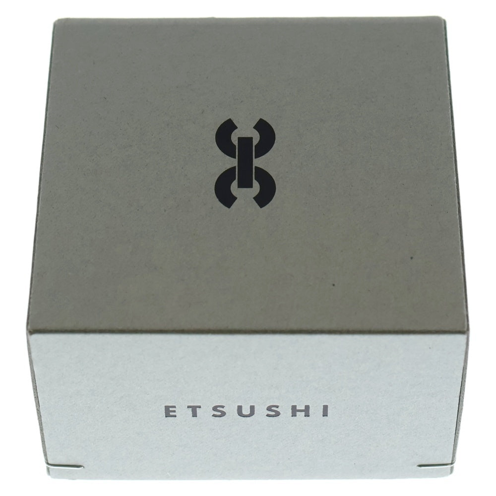 ETSUSHI エツシ レザー 鎖型 シルバー ブレスレット シルバー/ブラック