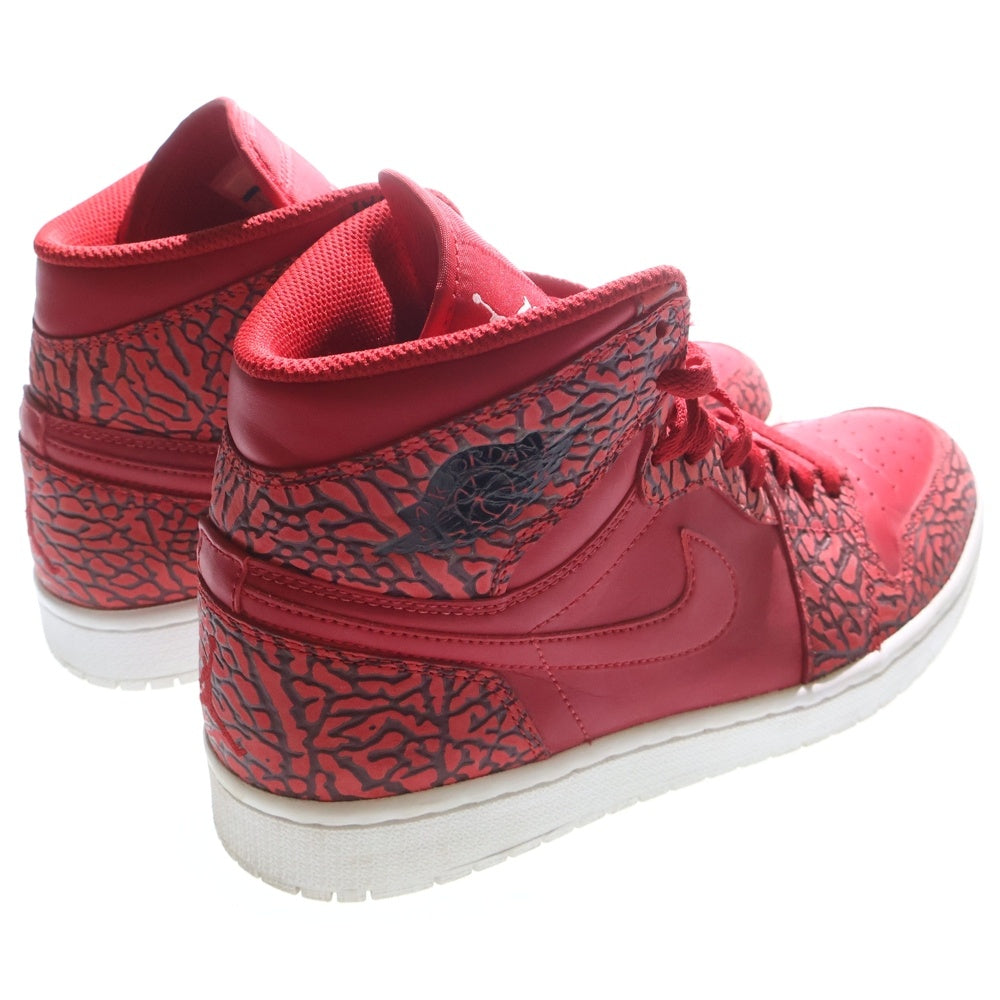 NIKE(ナイキ) AIR JORDAN 1 RETRO HIGH Red Elephant Print Safari 839115-600 エアジョーダン1 ハイカットスニーカー レッドプリント サファリ US9/27cm