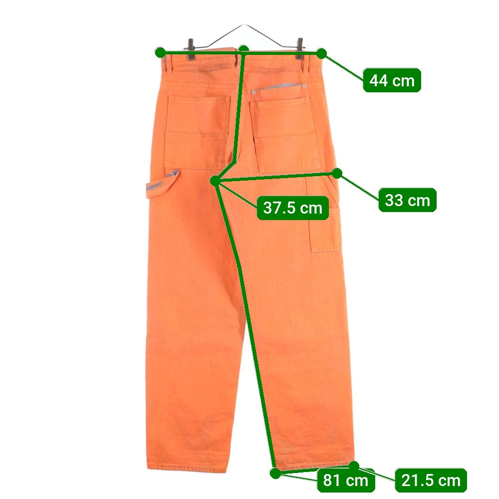 GIVENCHY(ジバンシィ) 24SS Carpenter Denim Trousers カーペンターデニムトラウザー ダブルニー オレンジ BM51A45Y6S
