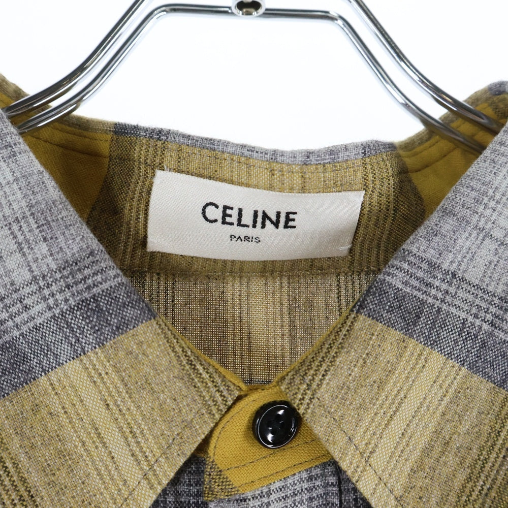CELINE(セリーヌ) 21SS グラデーション チェック レーヨンルーズ長袖
