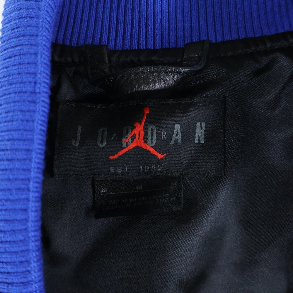 AWAKE NY(アウェイク ニューヨーク) ×Jordan Varsity Jacket ナイキ ジョーダン バーシティジャケット ブラック/ゲーム ロイヤル FQ5439-010