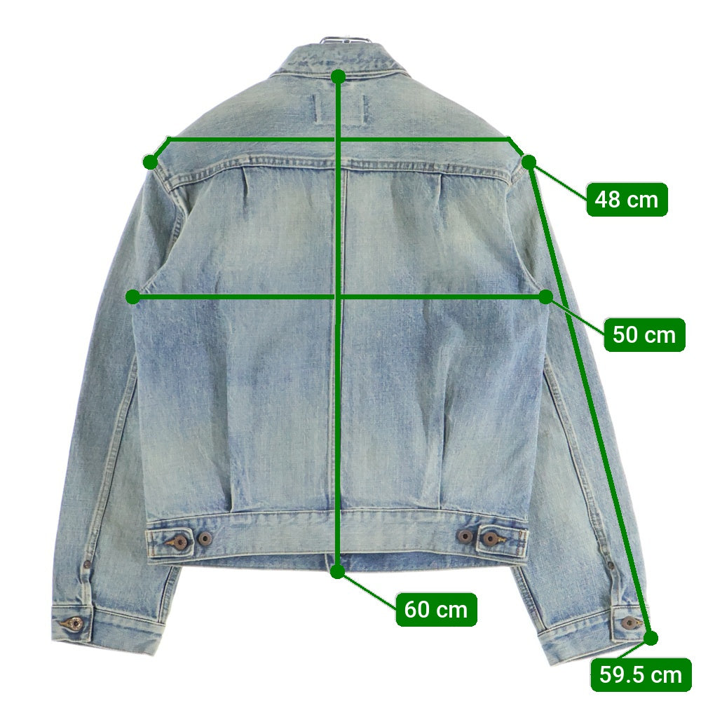 SUGARHILL(シュガーヒル) 23SS FADED DENIM JACKET TYPE2 タイプ2 フェード加工 デニムジャケット インディゴ 23SSJK11