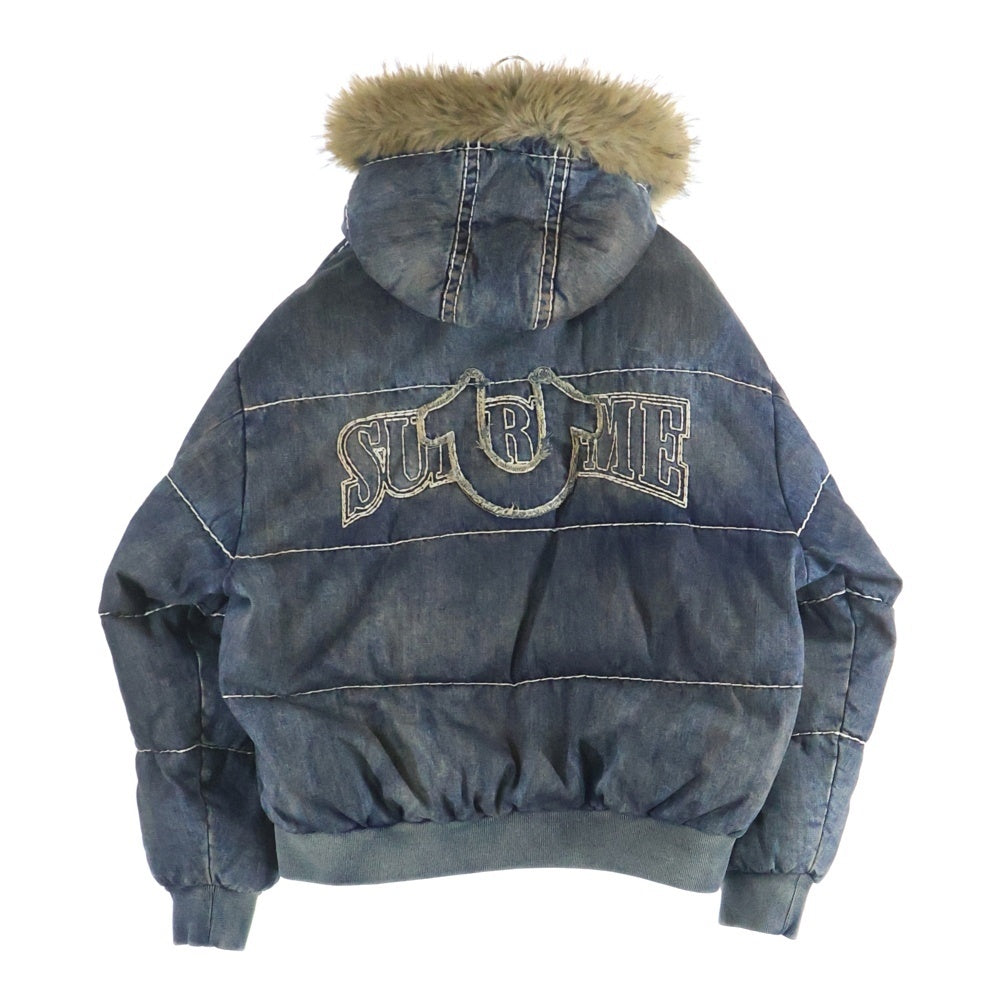 SUPREME(シュプリーム) 25AW ×True Religion Puffer Jacket トゥルーレリジョン パファージャケット ダウンジャケット インディゴ