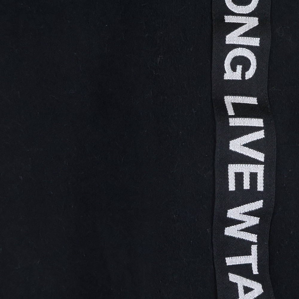 WTAPS(ダブルタップス) 22AW LLW SWEATER COTTONB ロゴパッチ スウェットクルーネックシャツ トレーナー ブラック 222ATDT-CSM21