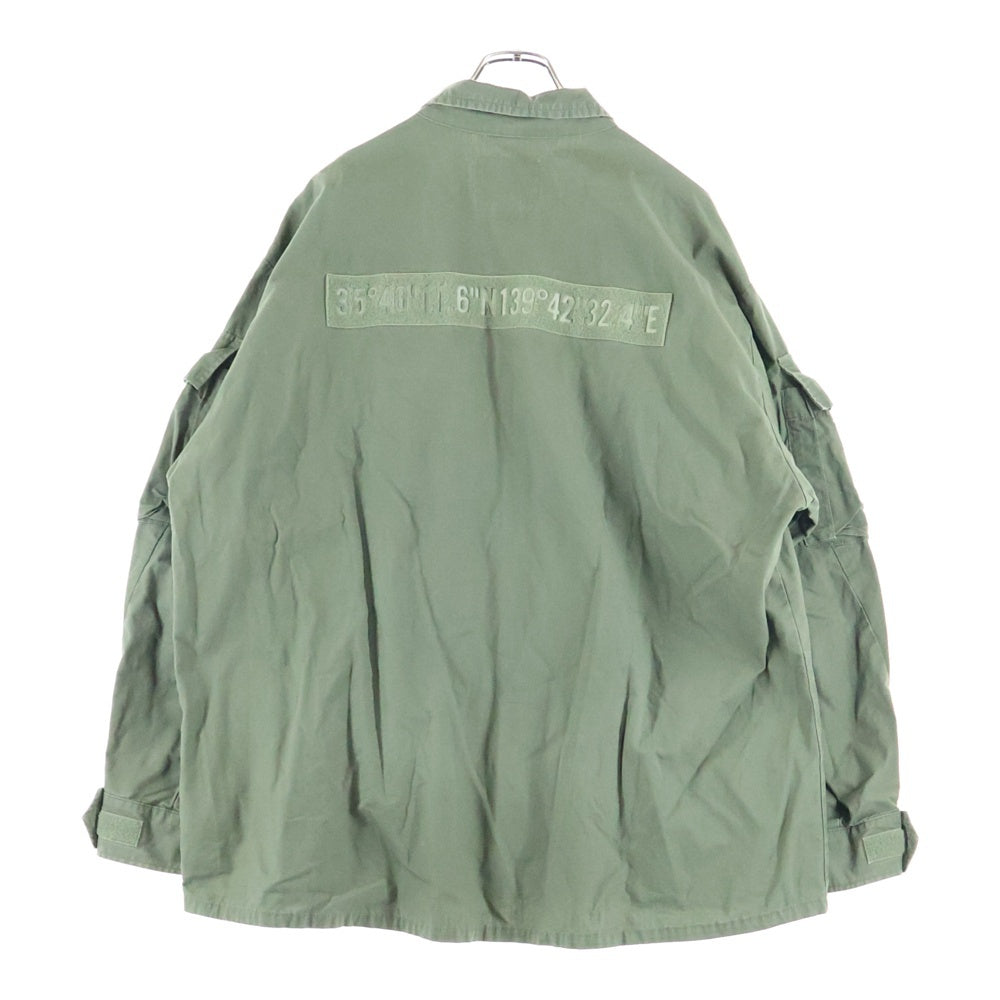 WTAPS(ダブルタップス) 19AW MODULAR LS 01 / SHIRT. COTTON. RIPSTOP 192BRDT-SHM03 モラージュ マルチポケット ミリタリー長袖シャツ カーキ 192BRDT-SHM03