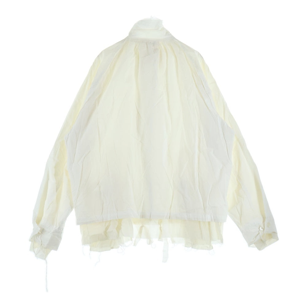 midorikawa(ミドリカワ) 18SS レイヤード デザインシャツジャケット ホワイト MID 18SS-SH01A