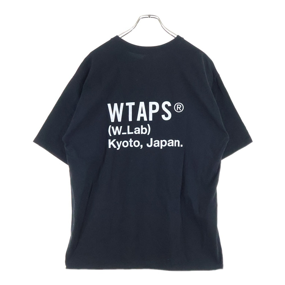 WTAPS(ダブルタップス) 24SS 京都ラボ オープンニング記念 ラメロゴ 半袖Tシャツ カットソー ブブラック