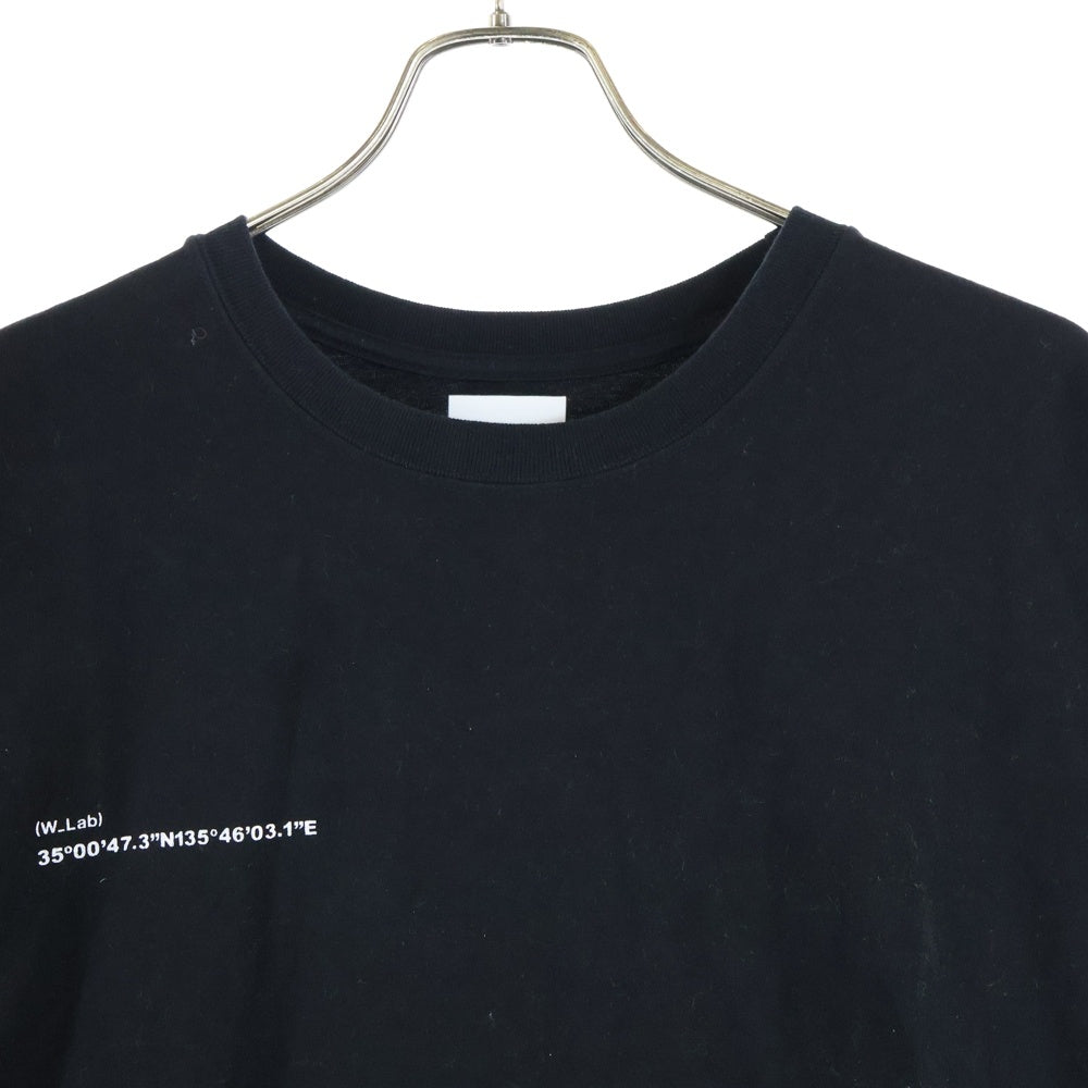 WTAPS(ダブルタップス) 24SS 京都ラボ オープンニング記念 ラメロゴ 半袖Tシャツ カットソー ブブラック