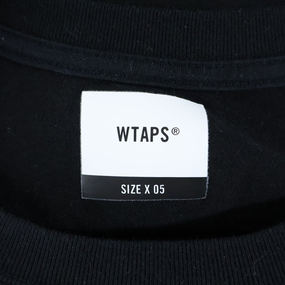 WTAPS(ダブルタップス) 24SS 京都ラボ オープンニング記念 ラメロゴ 半袖Tシャツ カットソー ブブラック