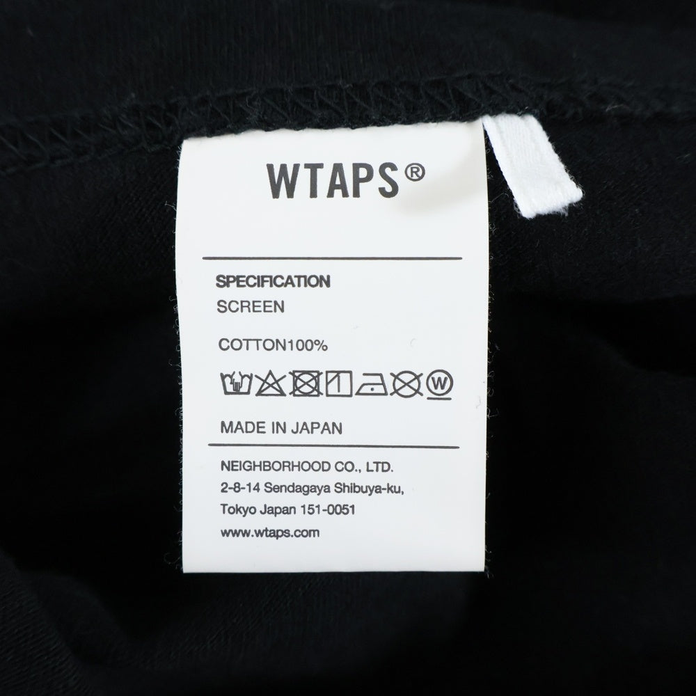 WTAPS(ダブルタップス) 24SS 京都ラボ オープンニング記念 ラメロゴ 半袖Tシャツ カットソー ブブラック