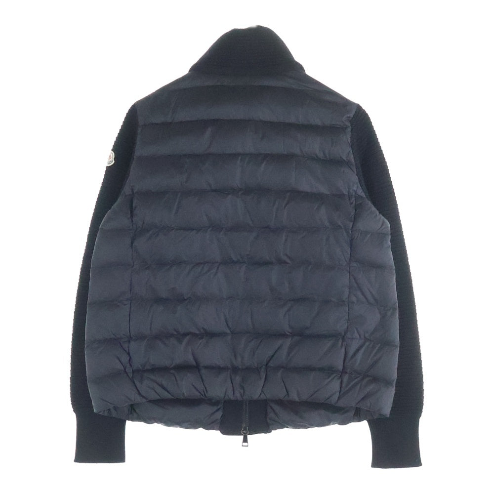 MONCLER(モンクレール) TRICOT CARDIGAN ニット切替 ダウンジャケット B20939453400 98124 ブラック レディース