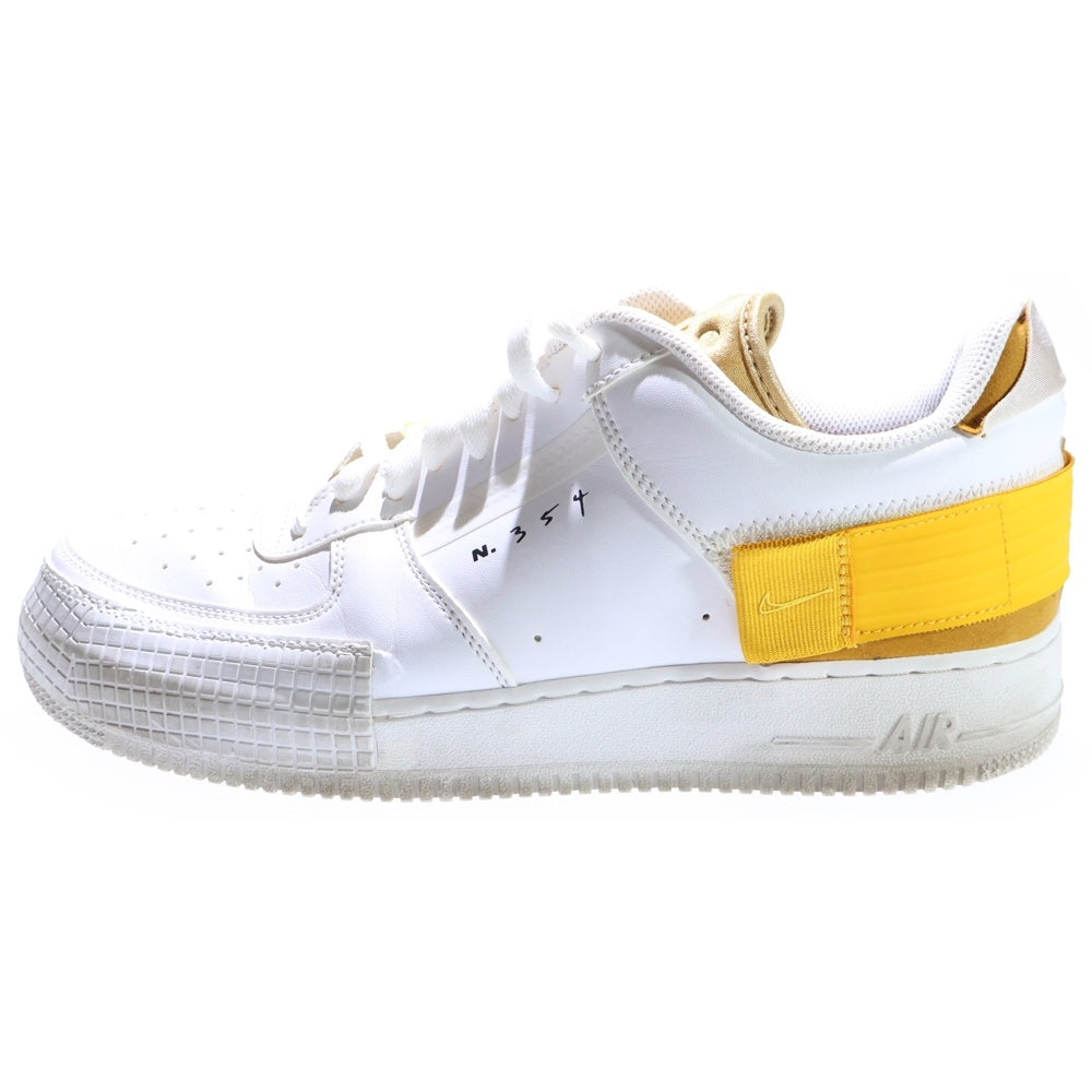 NIKE(ナイキ) AIR FORCE 1 TYPE エアフォース1 タイプ ローカットスニーカー AT7859-100 ホワイト/ゴールド US11/29cm