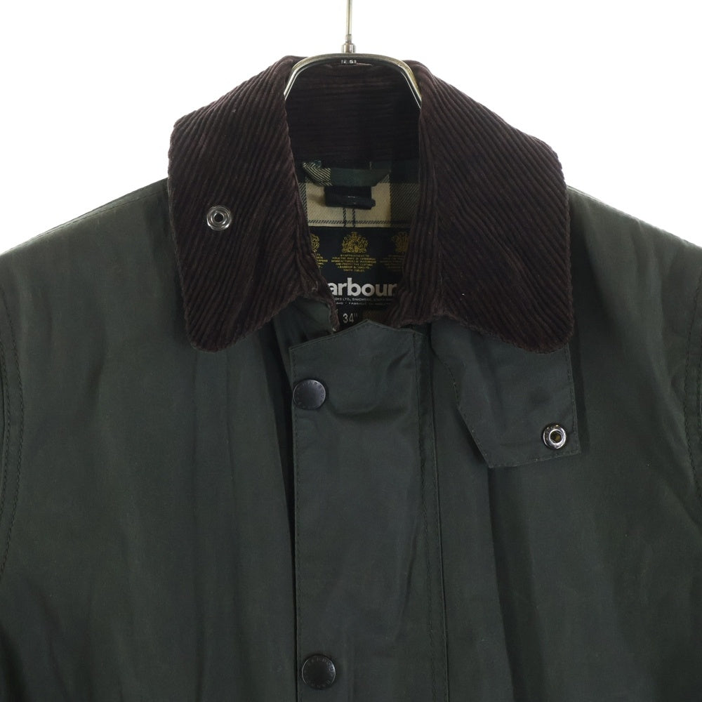 Barbour(バブアー) 18AW ボーダーSL ワックスド コットンコート カーキ MWX0534SG91
