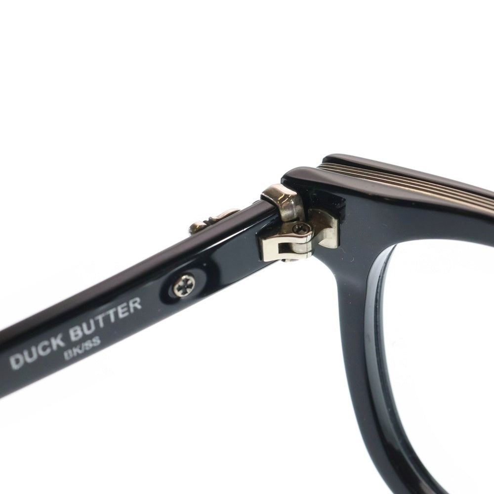 CHROME HEARTS(クロムハーツ) DUCK BUTTER ダガーテンプルウェリントンサングラス メガネ ブラック/シルバー 52□21-152