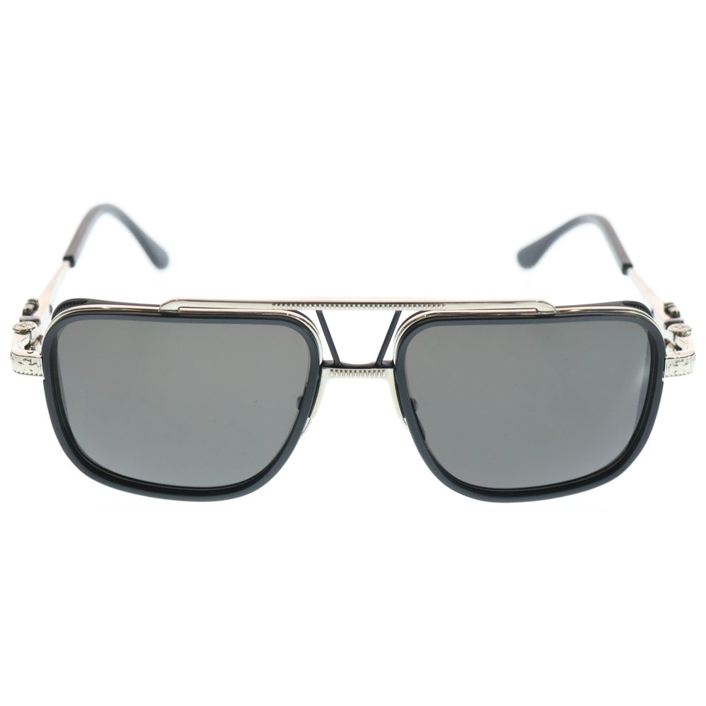 CHROME HEARTS(クロムハーツ) PUSHIN ROD II ダガーテンプルダブルブリッジサングラス メガネ アイウェア ブラック/シルバー