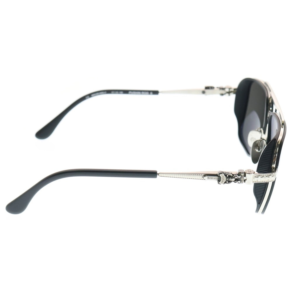 CHROME HEARTS(クロムハーツ) PUSHIN ROD II ダガーテンプルダブルブリッジサングラス メガネ アイウェア ブラック/シルバー