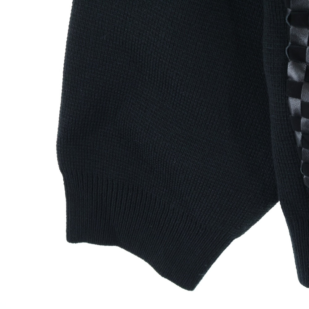 SUPREME(シュプリーム) 24AW Woven Leather Zip Up Cardigan ウーブン