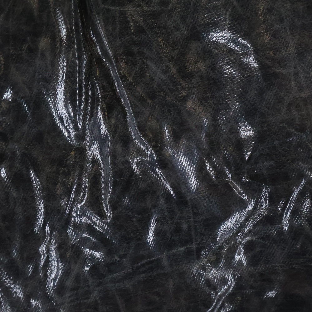 CHRISTIAN DADA(クリスチャンダダ) エナメル ストレートパンツ トラウザー ブラック CDM-19W-0618