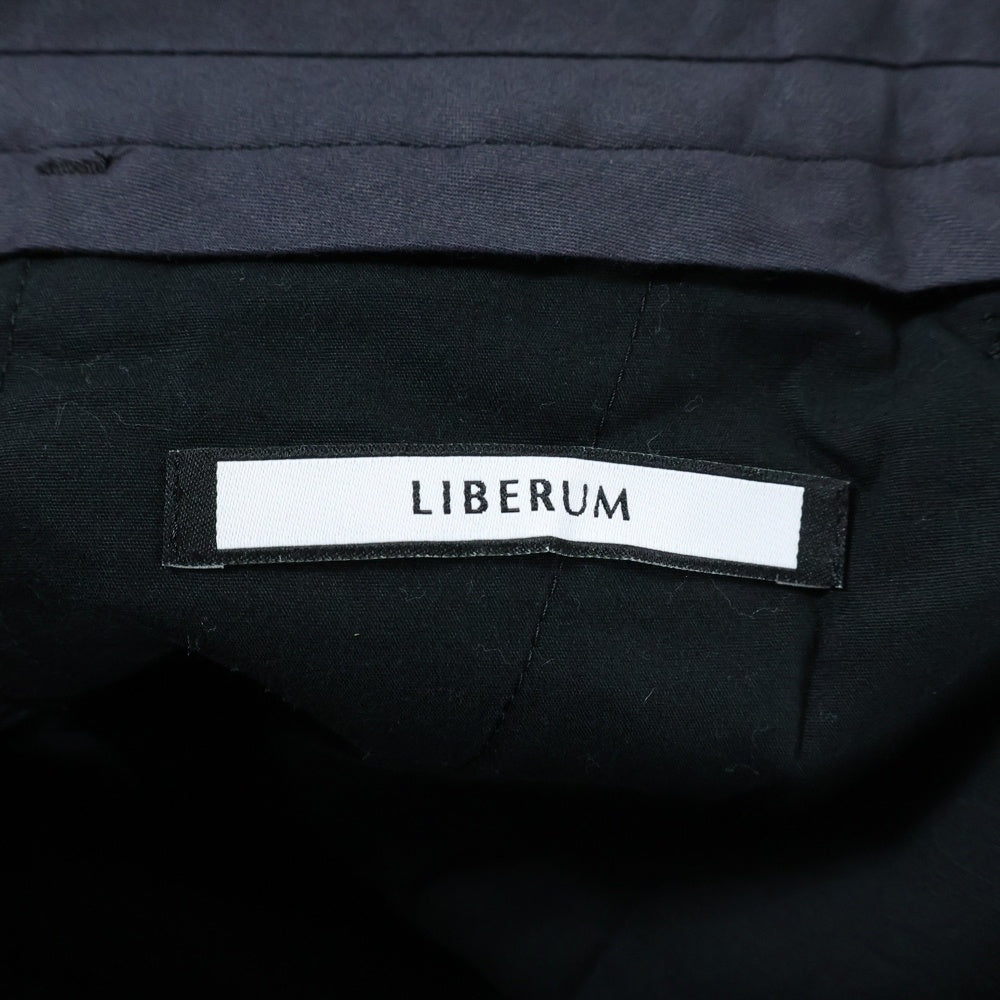 LIBERUM(リベルム) サイドポーチ付き スラックス トラウザー ブラック