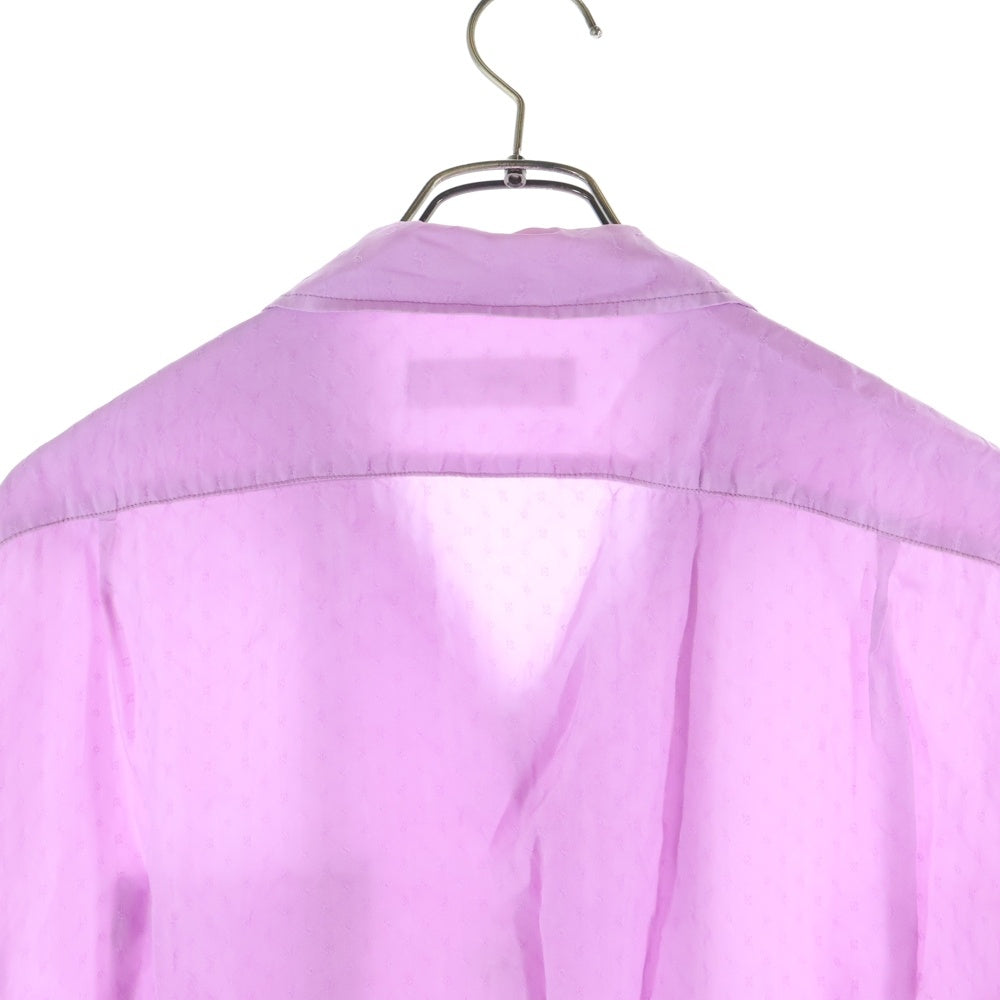 TOGA VIRILIS(トーガ ビリリース) 22SS CUPRA JACQUARD SHIRT デザイン 半袖シャツ パープル TV21-FJ309