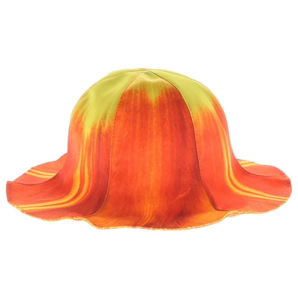 doublet(ダブレット) 21AW TURIP PRINTED TULIP HATチューリップ柄 バケットハット オレンジ 21AW41HT12 レディース