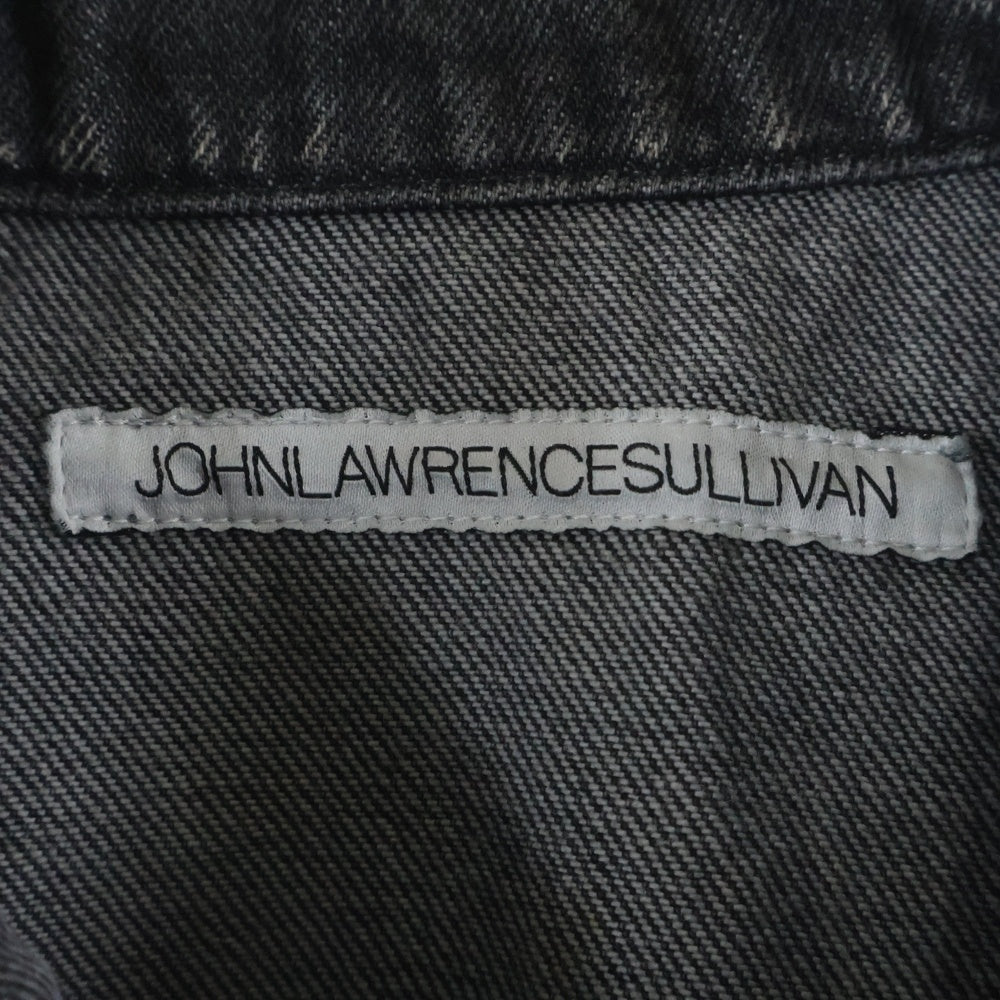 JOHN LAWRENCE SULLIVAN(ジョンローレンスサリバン) 18SS 再構築 レイヤードデニムジャケット ブラック 1A014-0318-42