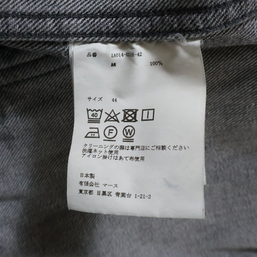 JOHN LAWRENCE SULLIVAN(ジョンローレンスサリバン) 18SS 再構築 レイヤードデニムジャケット ブラック 1A014-0318-42