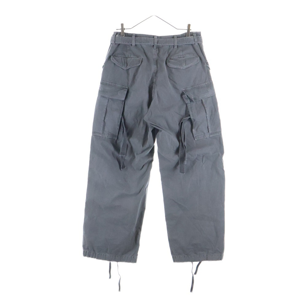Sacai(サカイ) 24AW Garment Dye Rip Stop Pants ガーメントダイ リップストップカーゴパンツ トラウザー グレー 24-03500M